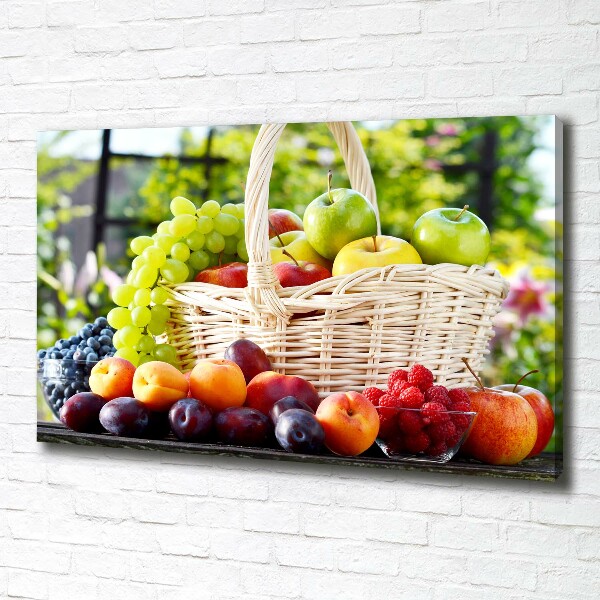Quadro stampa su tela Cesto di frutta