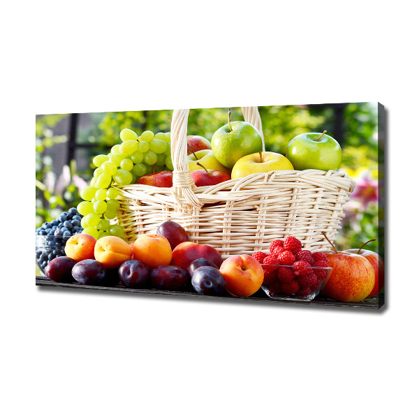 Quadro stampa su tela Cesto di frutta