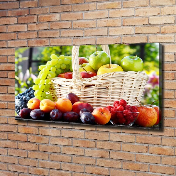 Quadro stampa su tela Cesto di frutta