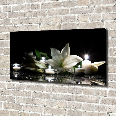 Quadro stampa su tela Giglio bianco