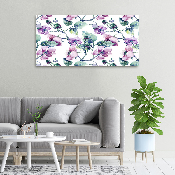 Quadro stampa su tela Fiori di mora