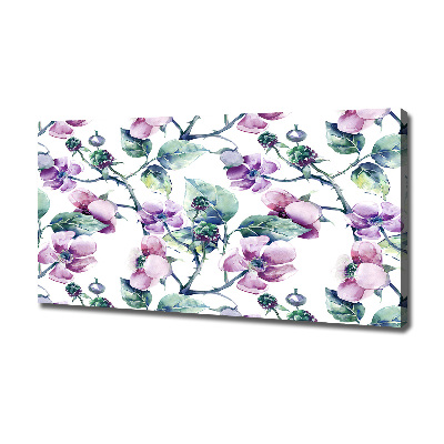 Quadro stampa su tela Fiori di mora