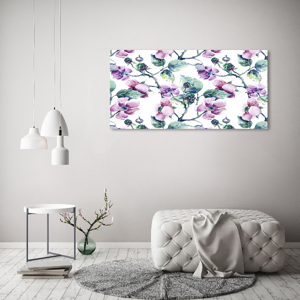 Quadro stampa su tela Fiori di mora