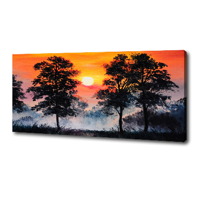 Quadro su tela Foresta del tramonto