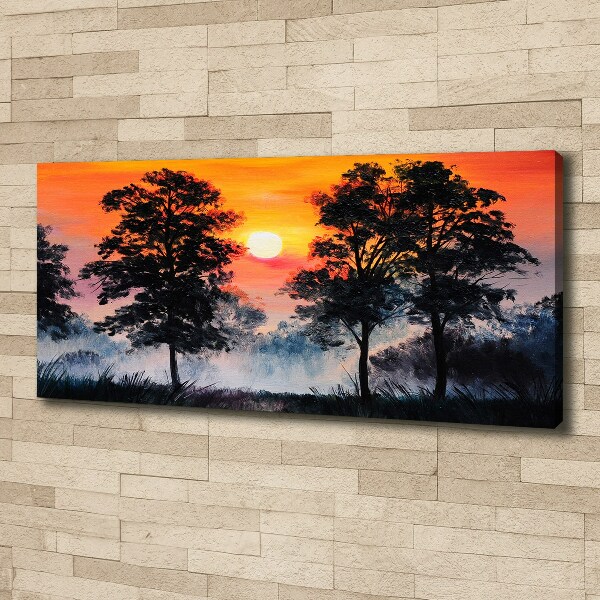 Quadro su tela Foresta del tramonto