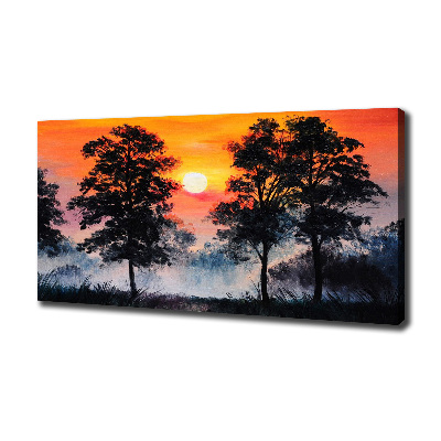 Quadro su tela Foresta del tramonto