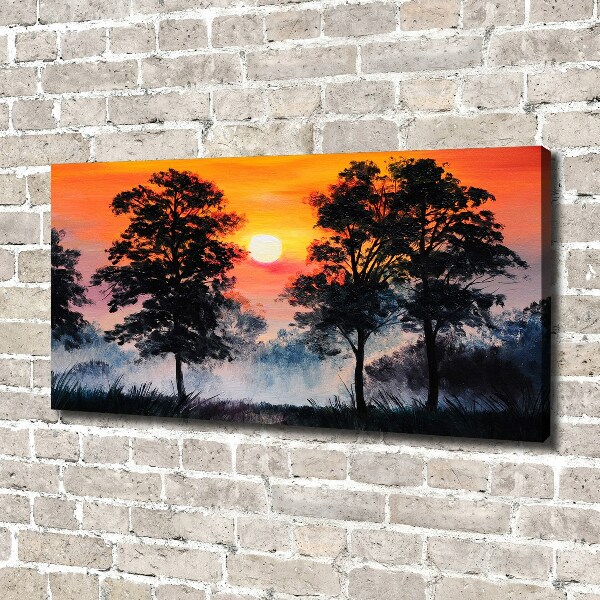 Quadro su tela Foresta del tramonto