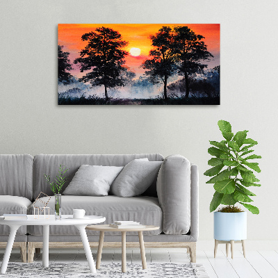 Quadro su tela Foresta del tramonto