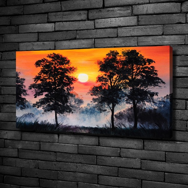 Quadro su tela Foresta del tramonto