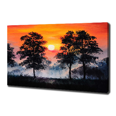 Quadro su tela Foresta del tramonto