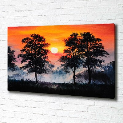 Quadro su tela Foresta del tramonto