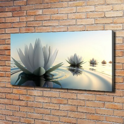 Quadro stampa su tela Fiore di loto