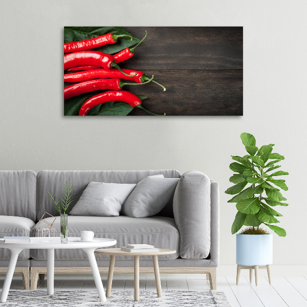 Foto quadro su tela Peperoncini