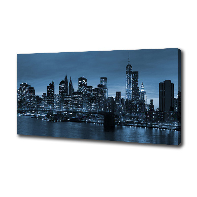 Quadro su tela New York di notte