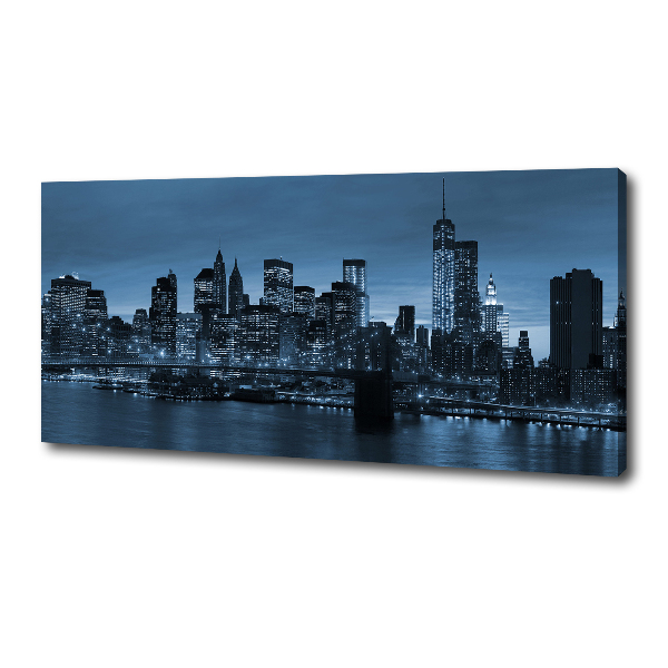 Quadro su tela New York di notte