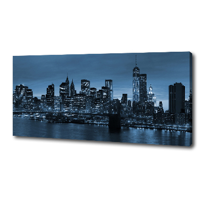 Quadro su tela New York di notte