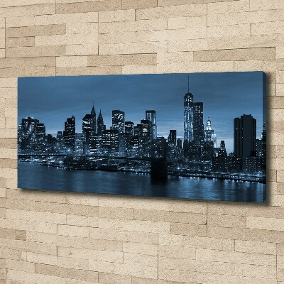 Quadro su tela New York di notte