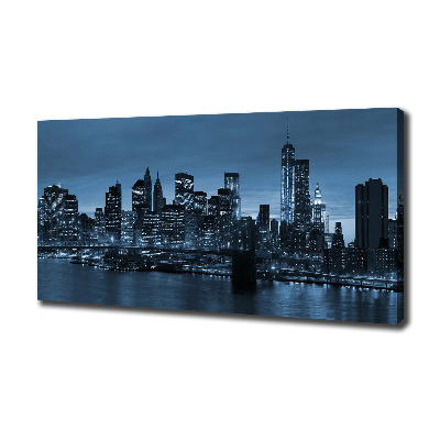 Quadro su tela New York di notte