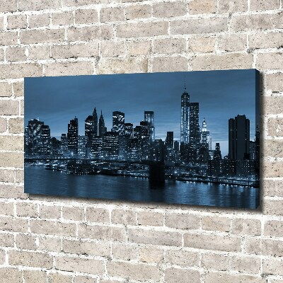 Quadro su tela New York di notte