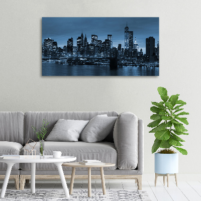 Quadro su tela New York di notte