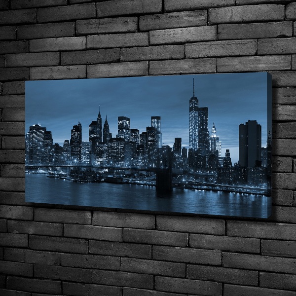 Quadro su tela New York di notte