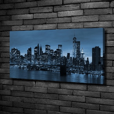 Quadro su tela New York di notte