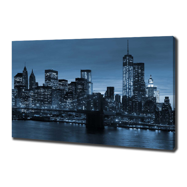 Quadro su tela New York di notte