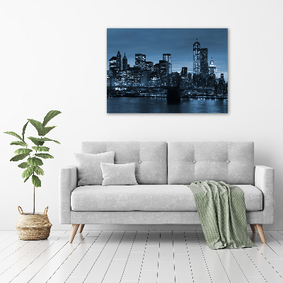 Quadro su tela New York di notte