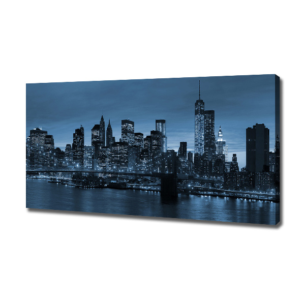 Quadro su tela New York di notte