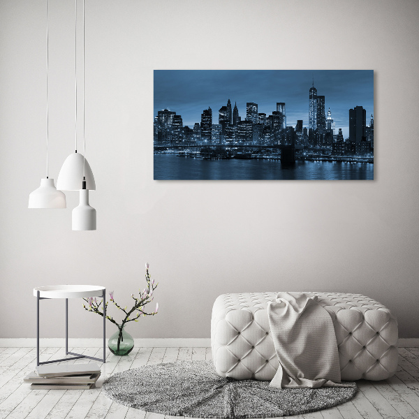 Quadro su tela New York di notte