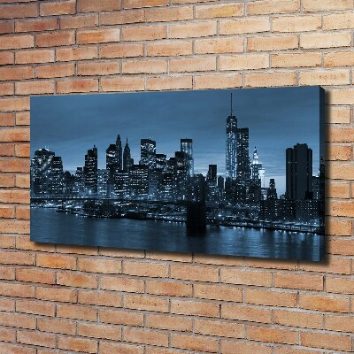 Quadro su tela New York di notte