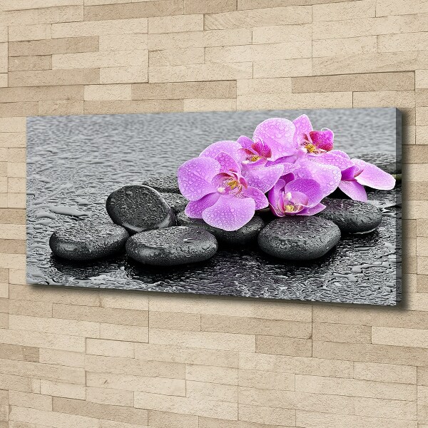 Quadro stampa su tela Pietre Orchidea