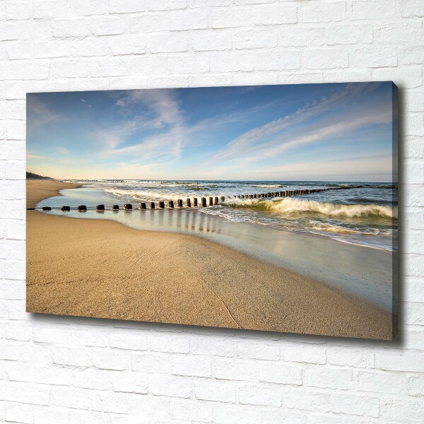 Quadro stampa su tela Spiaggia sul Mar Baltico