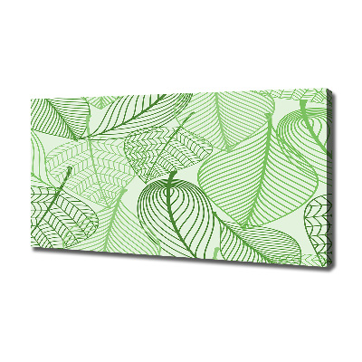 Foto quadro su tela Motivo a foglie