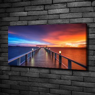 Foto quadro su tela Ponte di legno