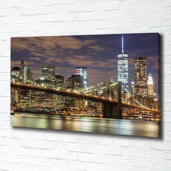 Quadro stampa su tela Ponte di Brooklyn