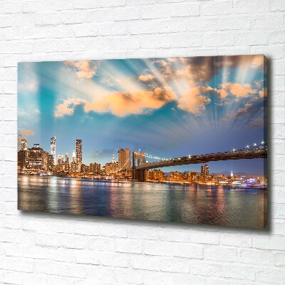 Foto quadro su tela Ponte di Brooklyn