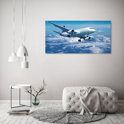 Quadro su tela Un aereo tra le nuvole