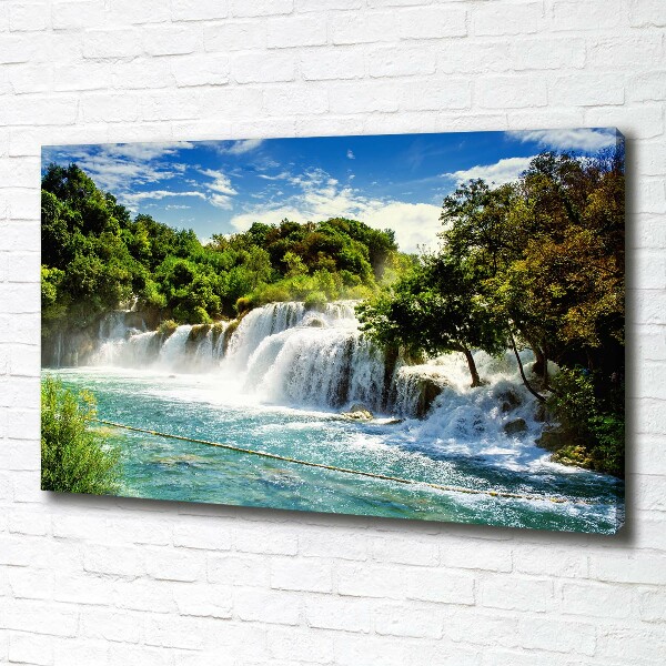Quadro stampa su tela Cascata di Krka