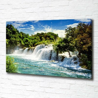 Quadro stampa su tela Cascata di Krka