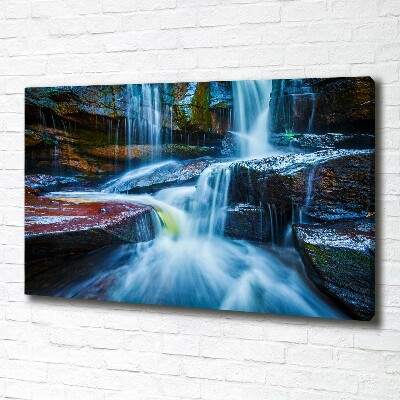 Foto quadro su tela Cascata tropicale