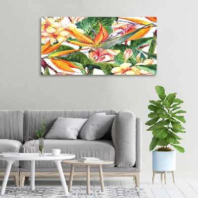 Quadro stampa su tela Fiori tropicali
