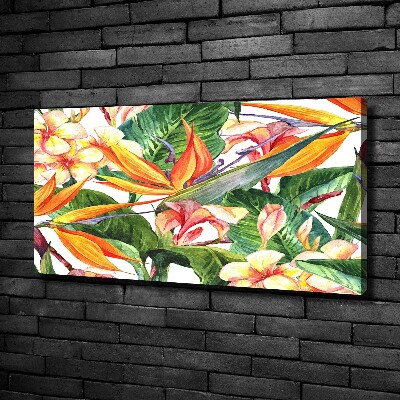 Quadro stampa su tela Fiori tropicali