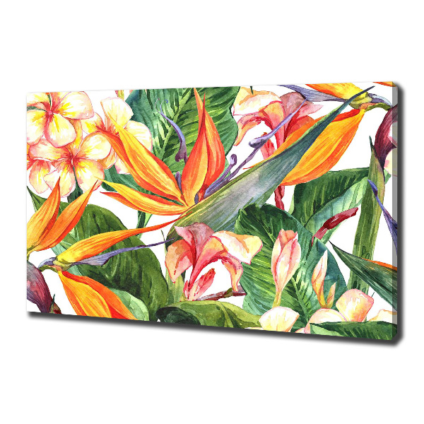 Quadro stampa su tela Fiori tropicali