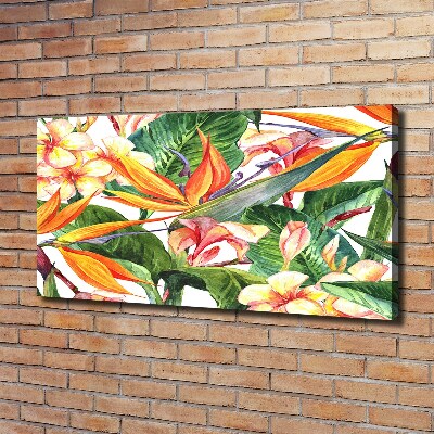 Quadro stampa su tela Fiori tropicali