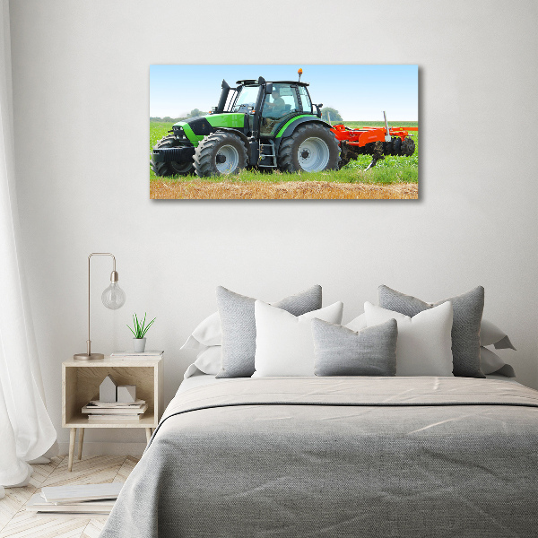 Quadro su tela Trattore nel campo