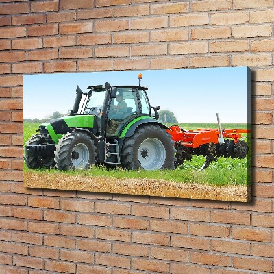 Quadro su tela Trattore nel campo