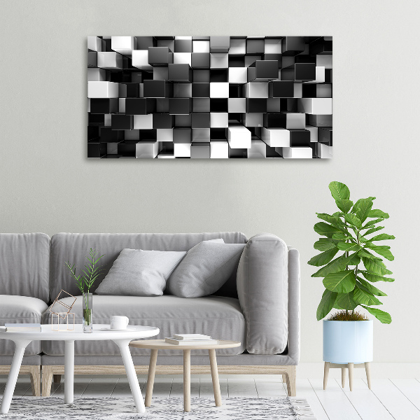 Foto quadro su tela Astrazione cubica