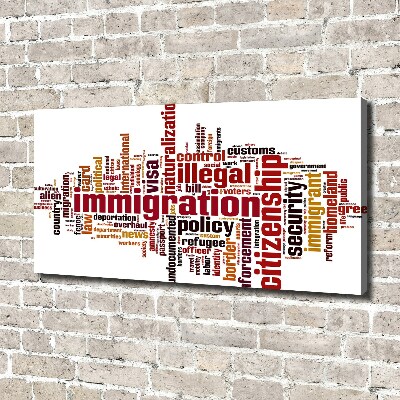 Quadro su tela Immigrazione