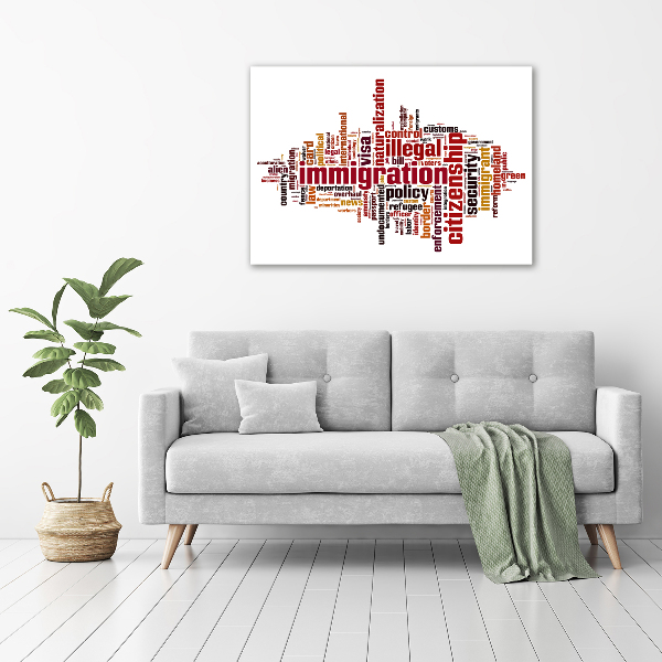 Quadro su tela Immigrazione